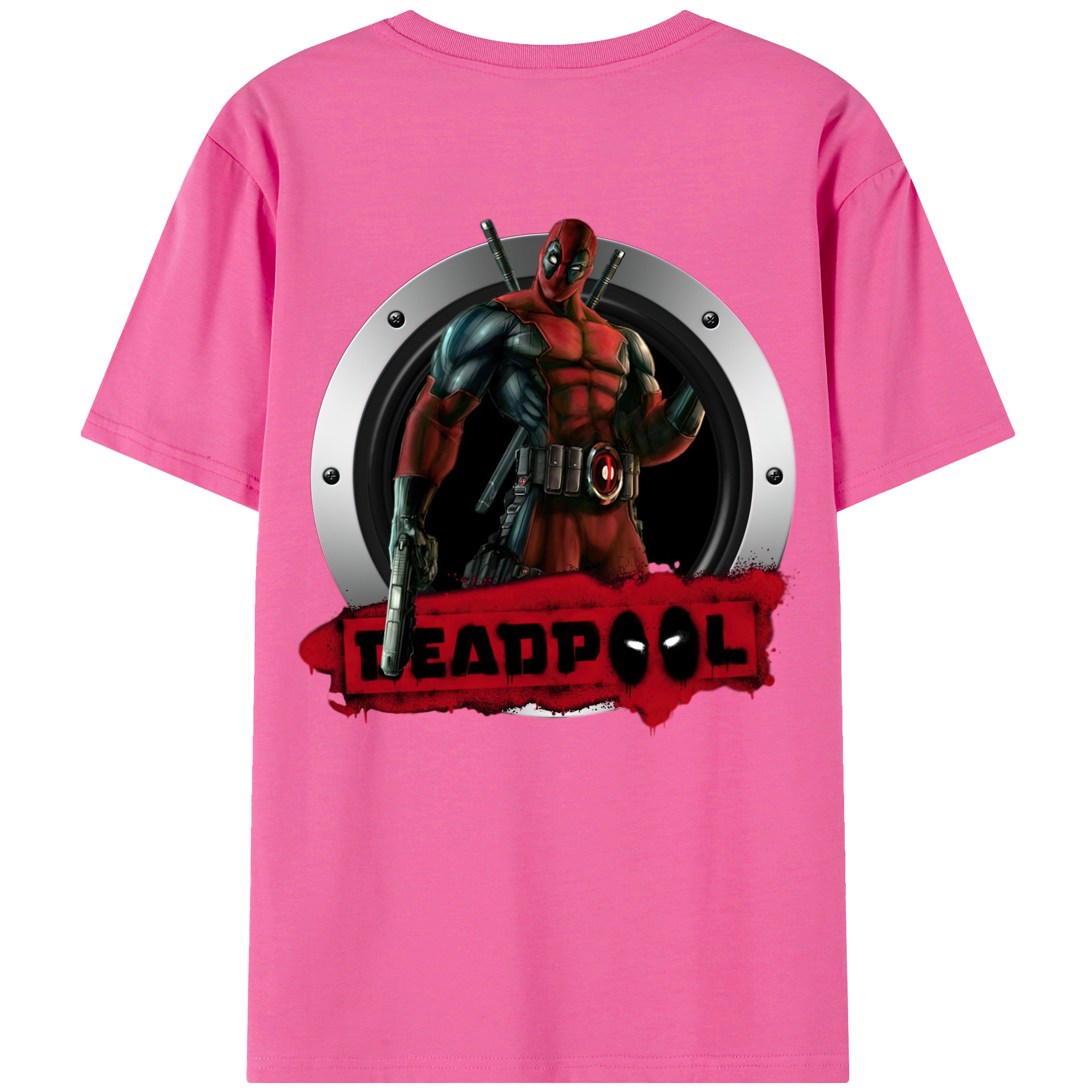 （画像用） Deadpool デッドプール レディース半袖Tシャツ(バックプリント)